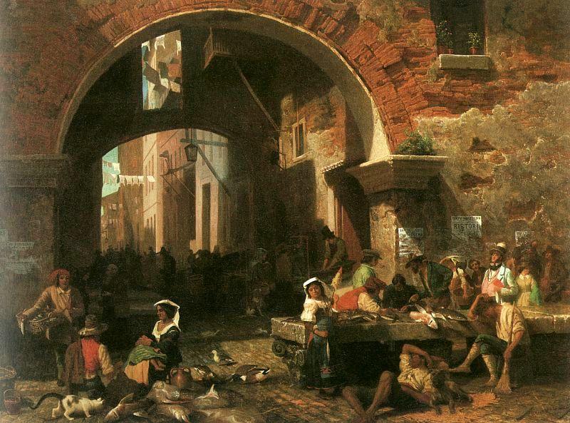 Bierstadt, Albert The Arch of Octavius Sweden oil painting art